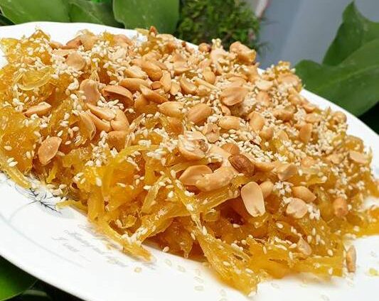 làm mứt gừng dẻo chua ngọt