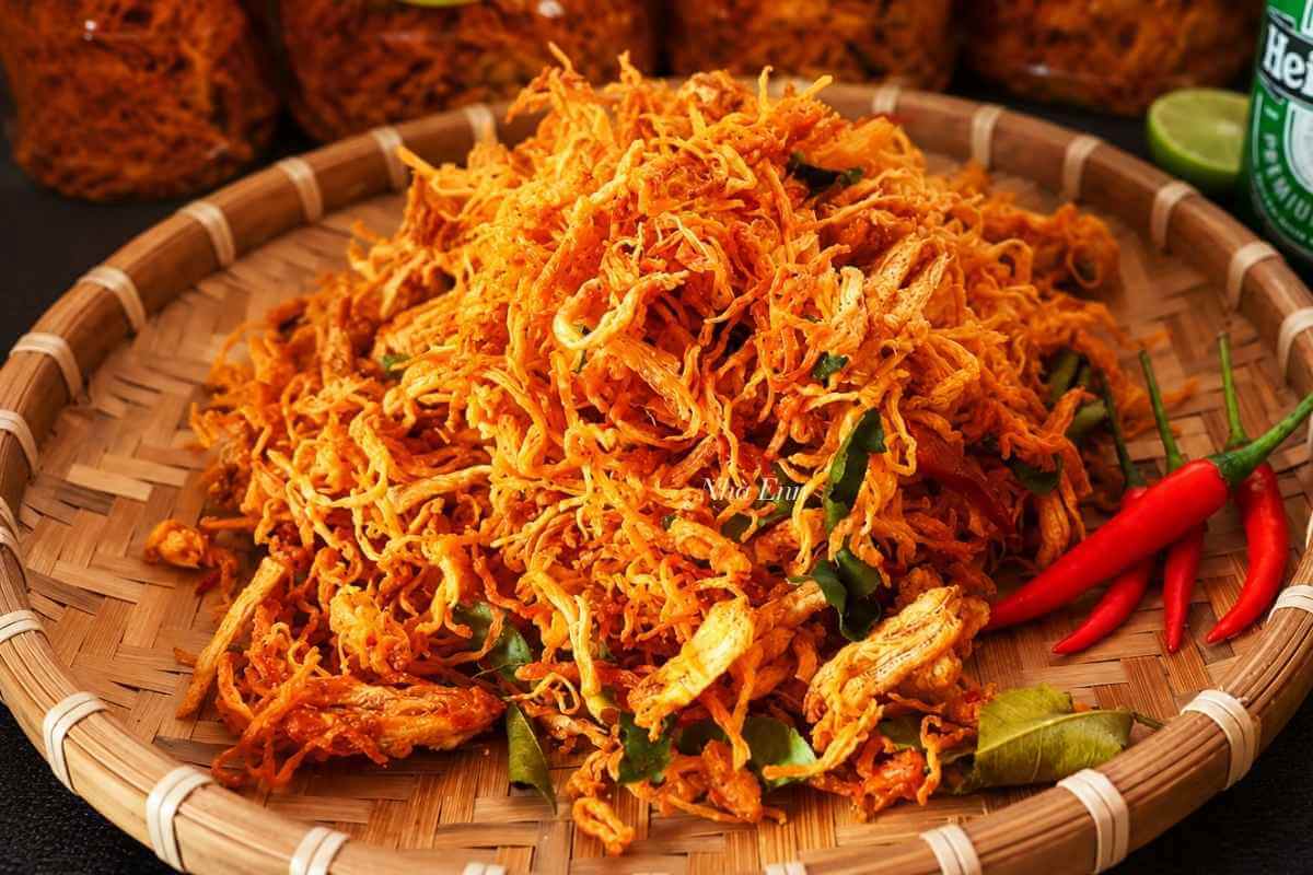 Cách làm khô gà lá chanh bằng máy sấy