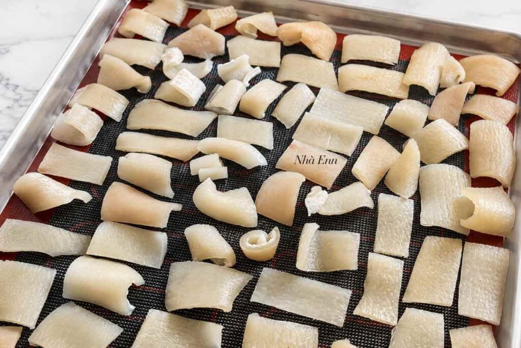cách làm da heo chiên giòn